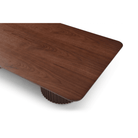 Lantine Walnut & Brass Double Pedestal Coffee Table by Tommy Franks