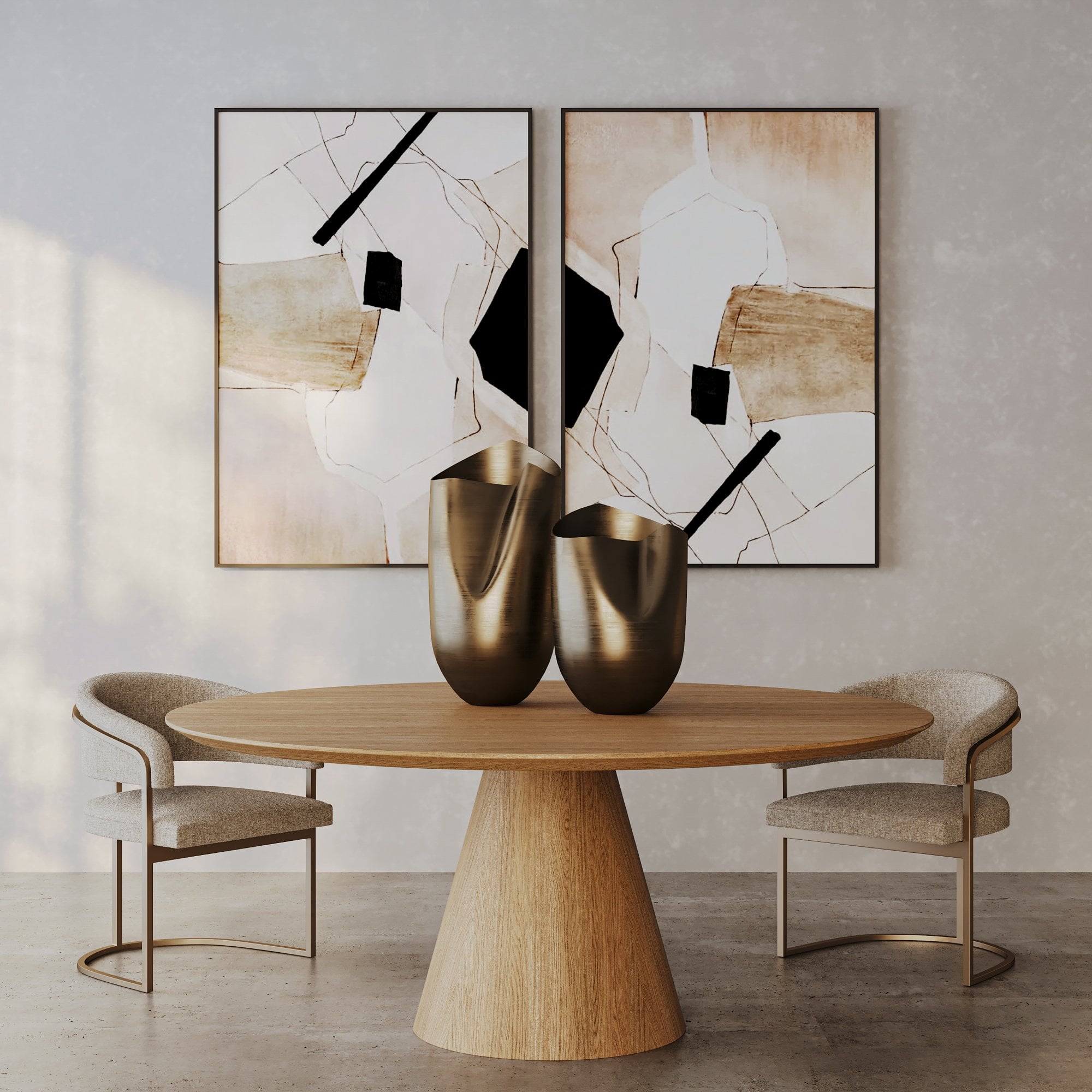 Clemont Taupe Dining Chair by Tommy Franks