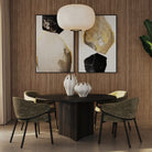 Trinity Dining Table Smoked Oak Wood Legs & Table Top by Tommy Franks