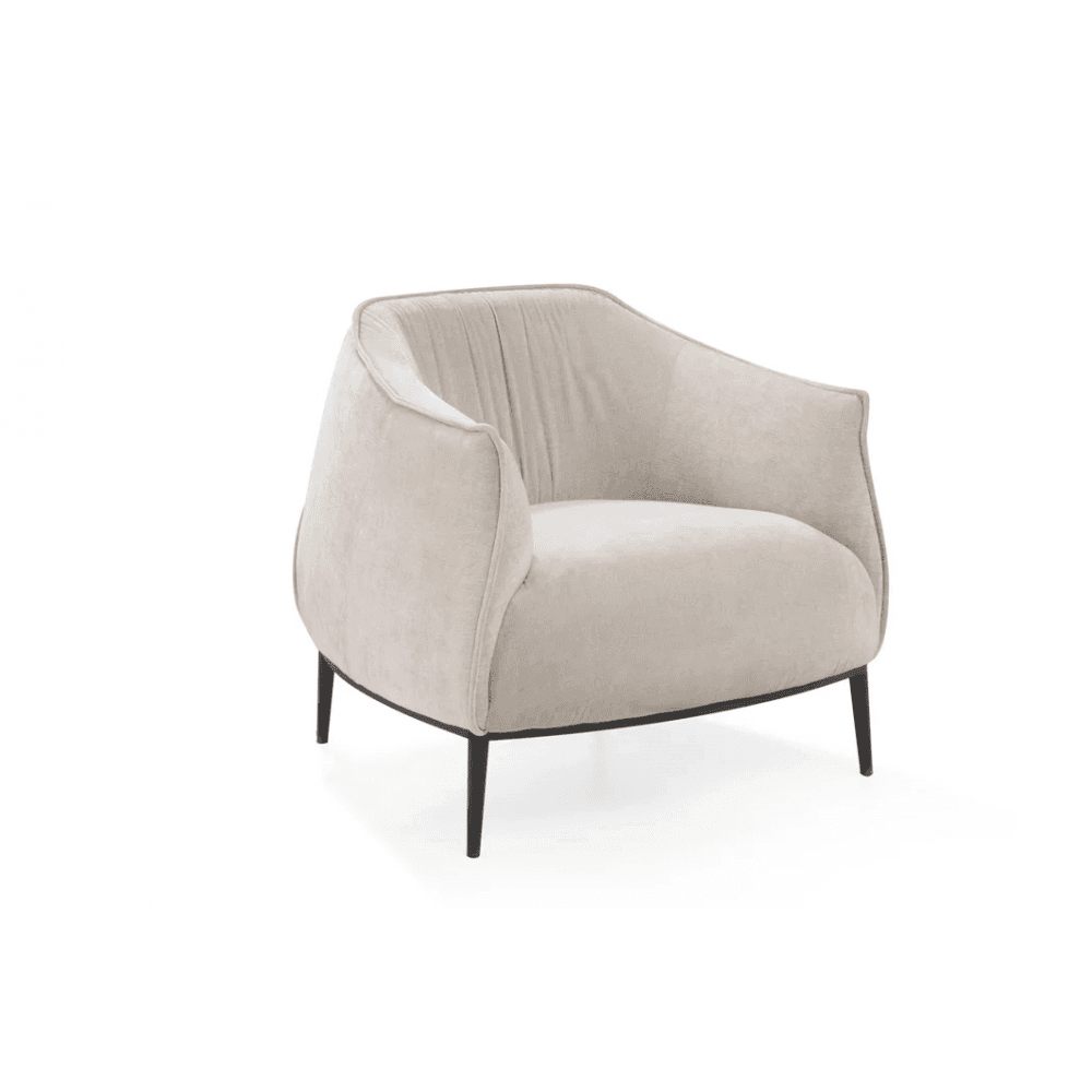 Tyrone Beige Lounge Chair by Tommy Franks