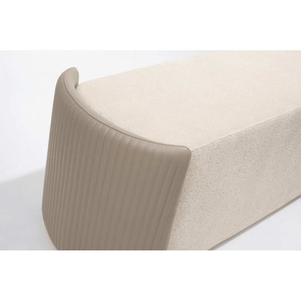 Lobby Boucle Bench Seat by Tommy Franks