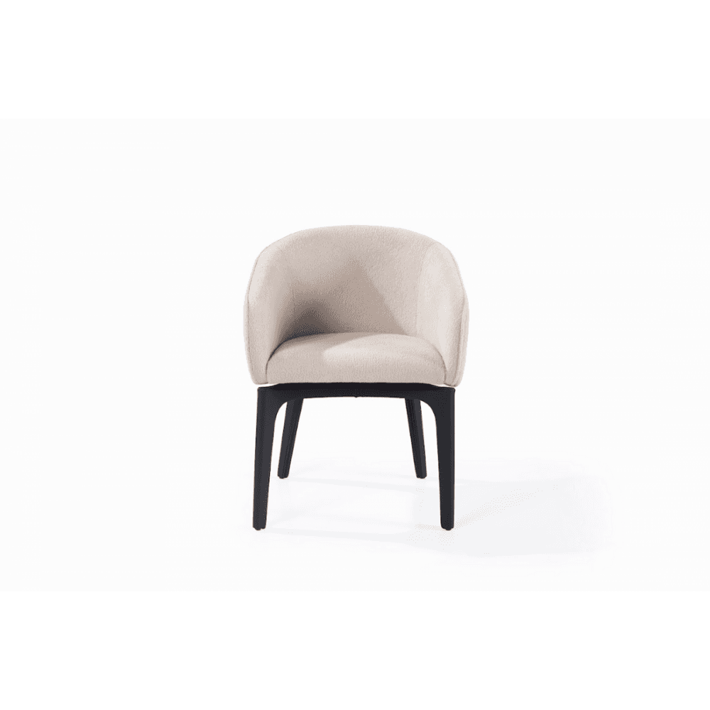 Lucille Natural Fabric Dining Armchair by Tommy Franks