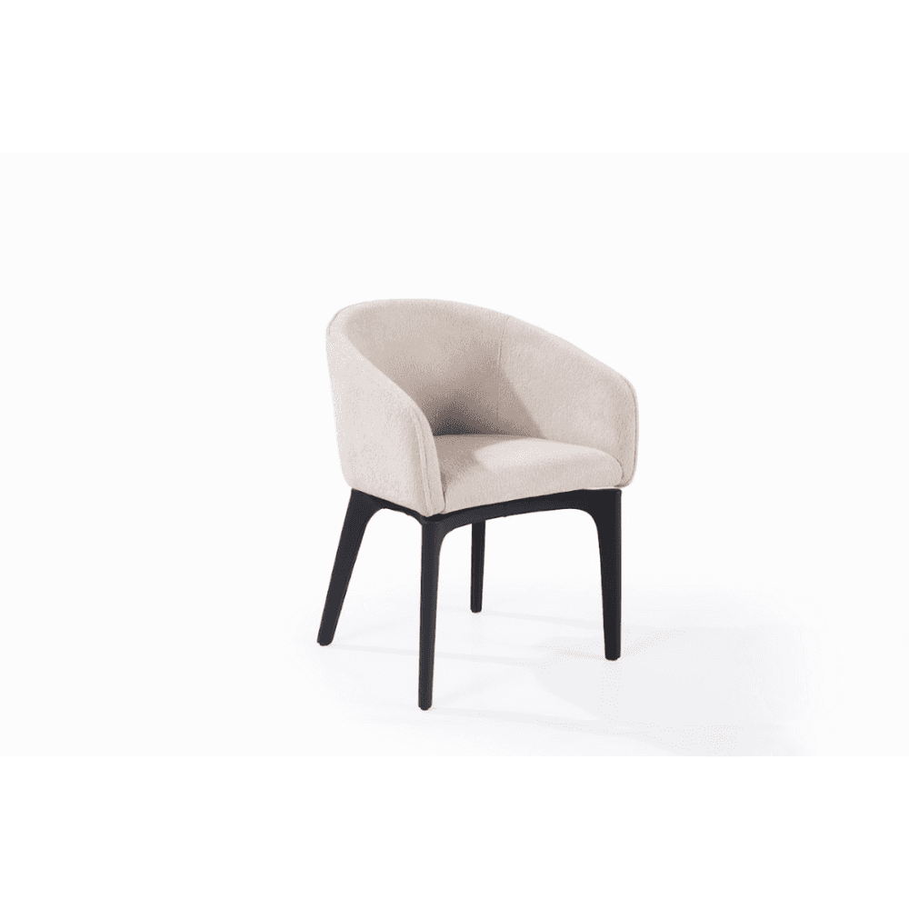 Lucille Natural Fabric Dining Armchair by Tommy Franks