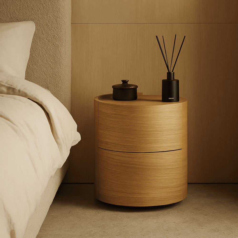 Dexter Ash Oak Pair of Bedside Tables by Tommy Franks