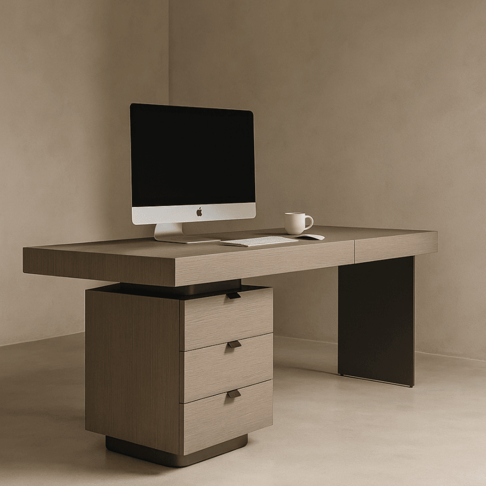 Oston Grey Office Desk by Tommy Franks