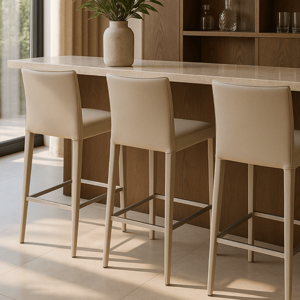 Othello Concrete Grey Bar Stool by Tommy Franks