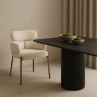 Dream Taupe Bouclé Dining Chair by Tommy Franks