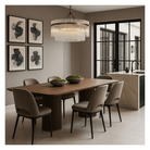 Lantine Walnut & Brass Dining Table 240cm by Tommy Franks