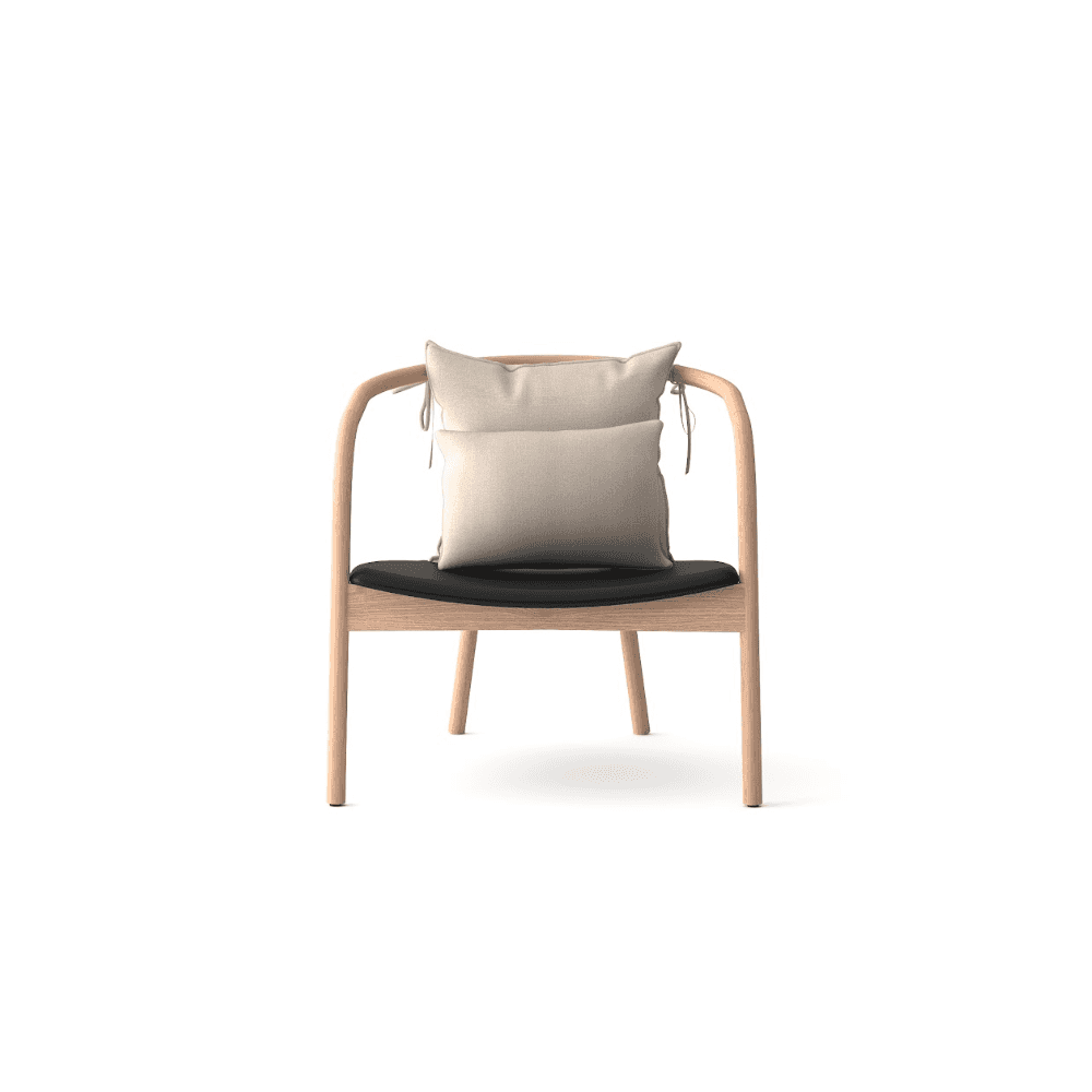 Ikigae Solid Oak Lounge Chair by Tommy Franks