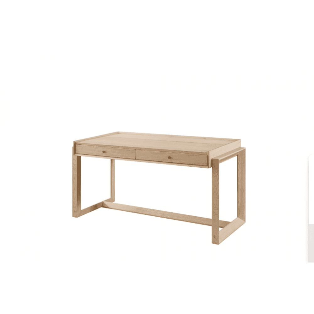 Offset Solid Oak Desk by Tommy Franks