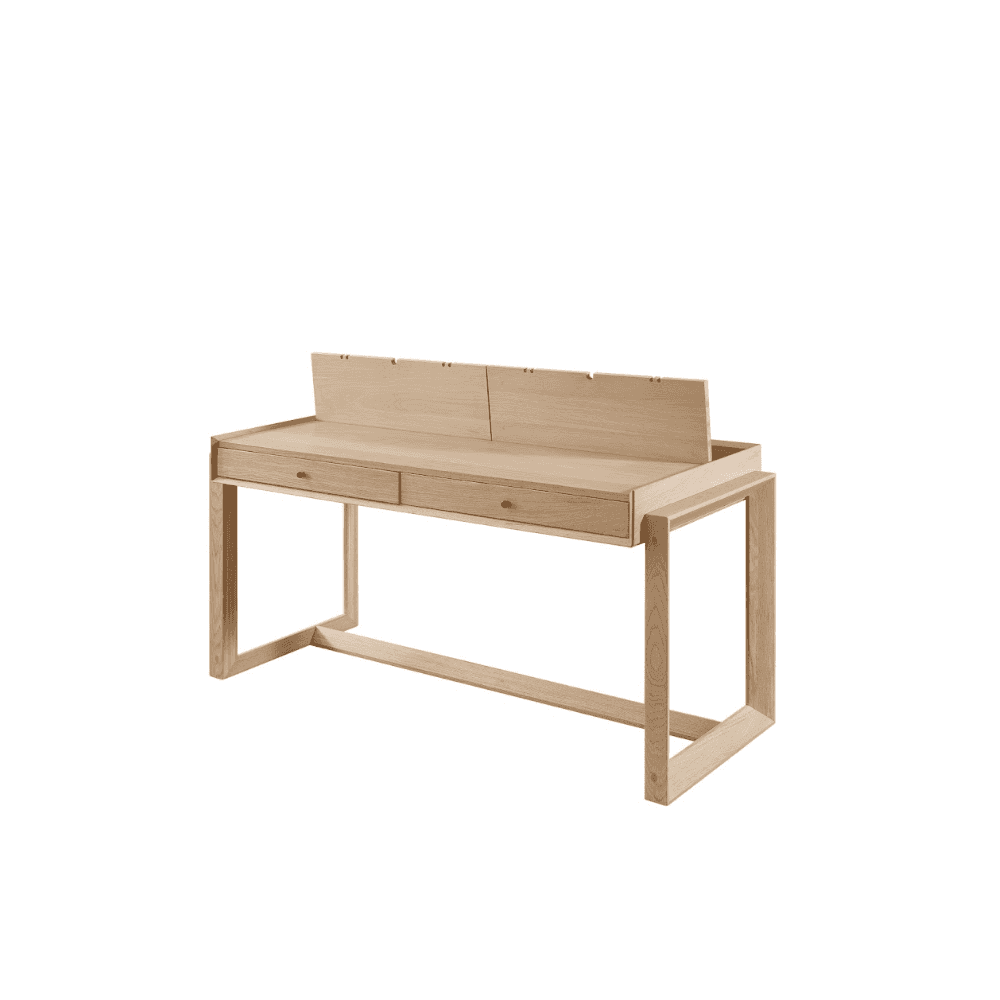 Offset Solid Oak Desk by Tommy Franks
