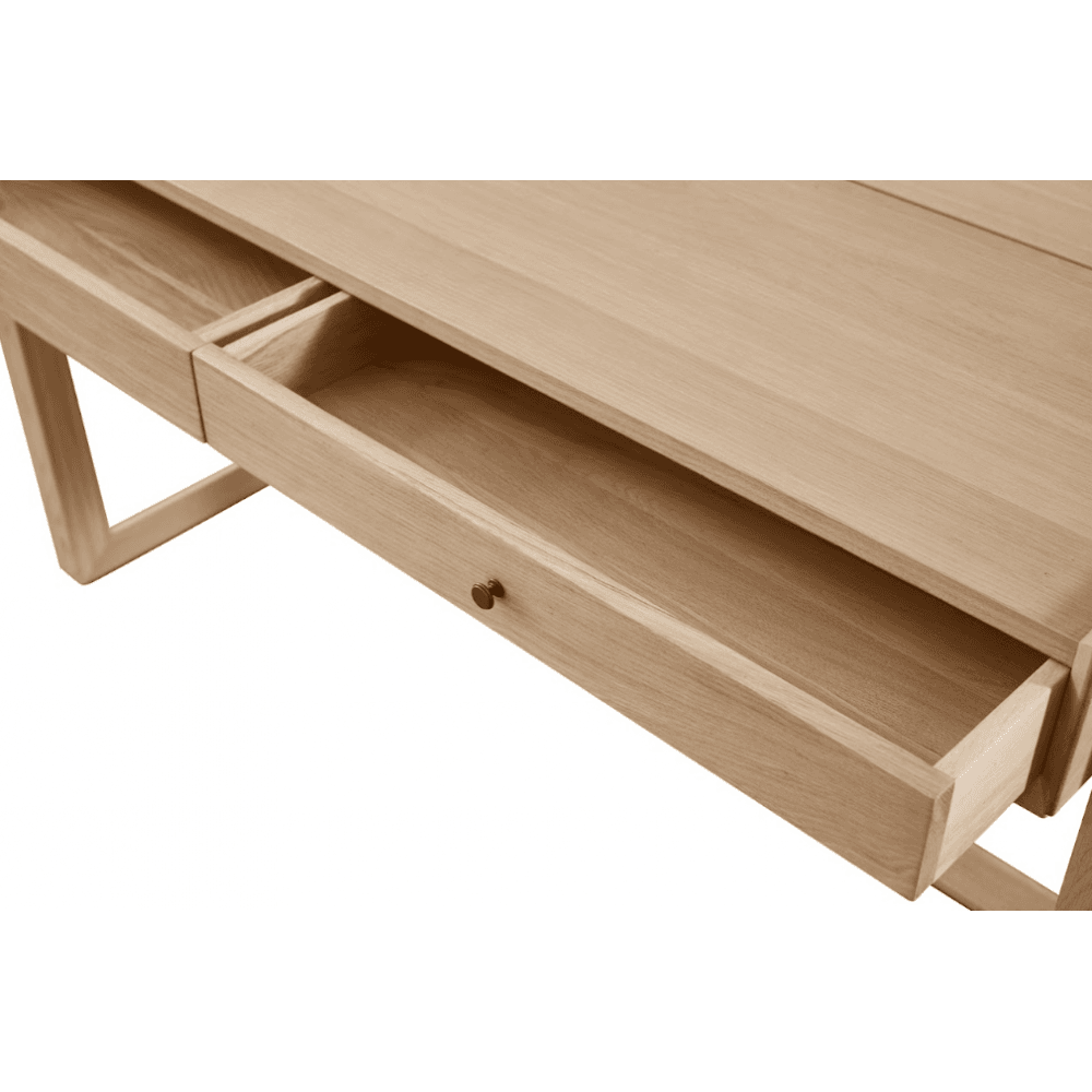 Offset Solid Oak Desk by Tommy Franks