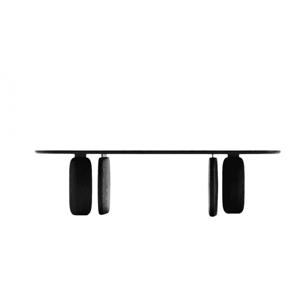 Underline Black Oak Dining Table by Tommy Franks