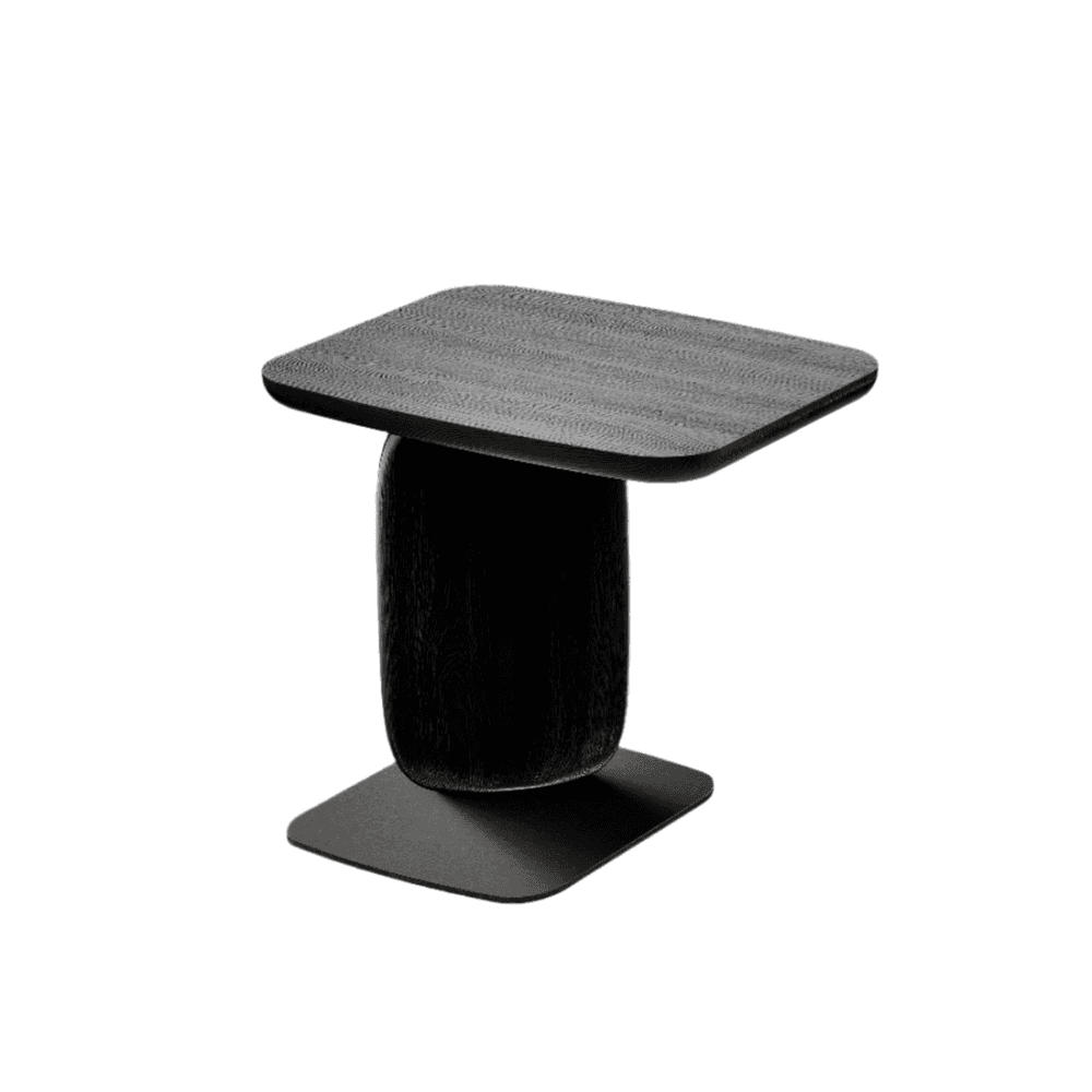 Underline Black Oak Side Table by Tommy Franks