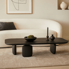Underline Coffee Table Black Oak Oval by Tommy Franks