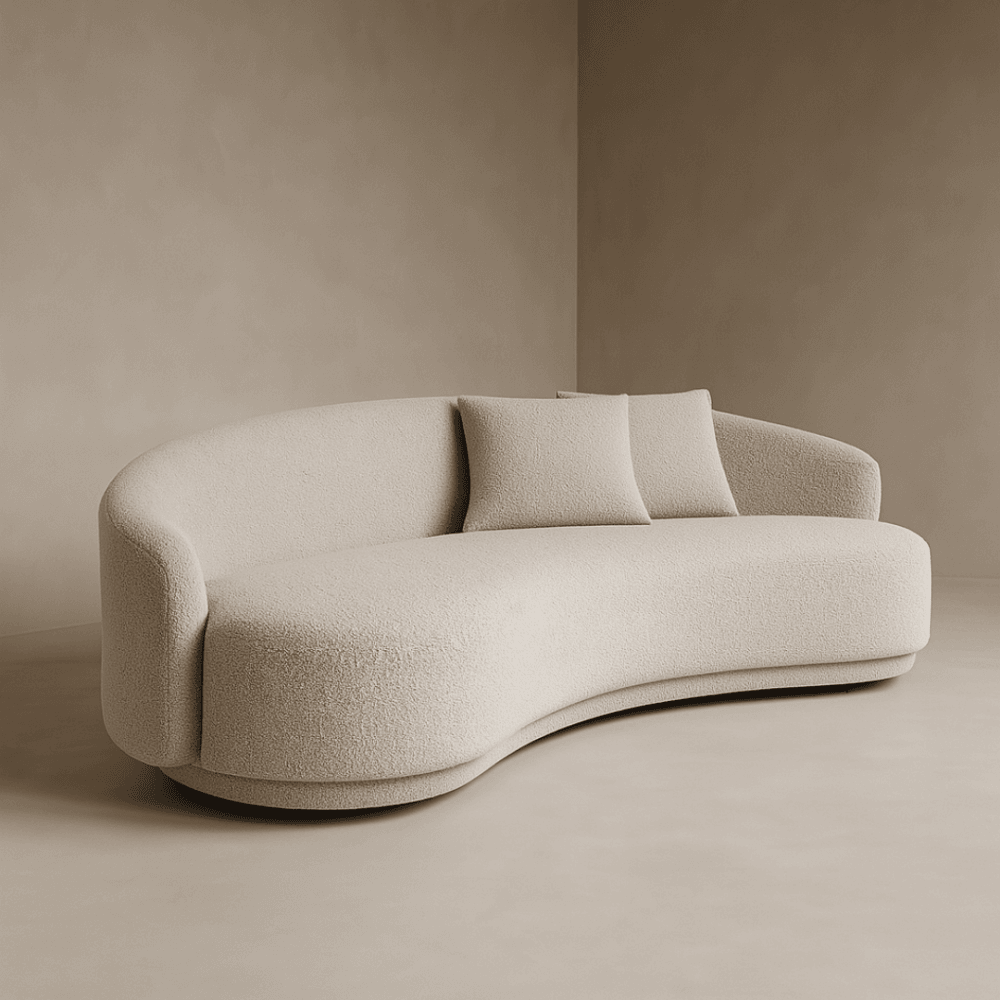 Cove 4-Seater Steam Bouclé Sofa by Tommy Franks