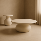 Rolo Coffee Table Matte Beige by Tommy Franks