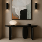 Underline Black Oak Console Table by Tommy Franks