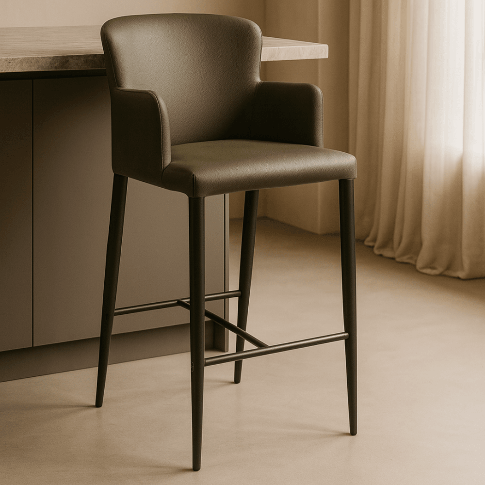 Varsi Baretta Green Counter Bar Stool by Tommy Franks