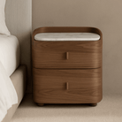 Vertu Walnut Bedside Table by Tommy Franks