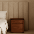 Blade Dark Walnut Bedside Table by Tommy Franks