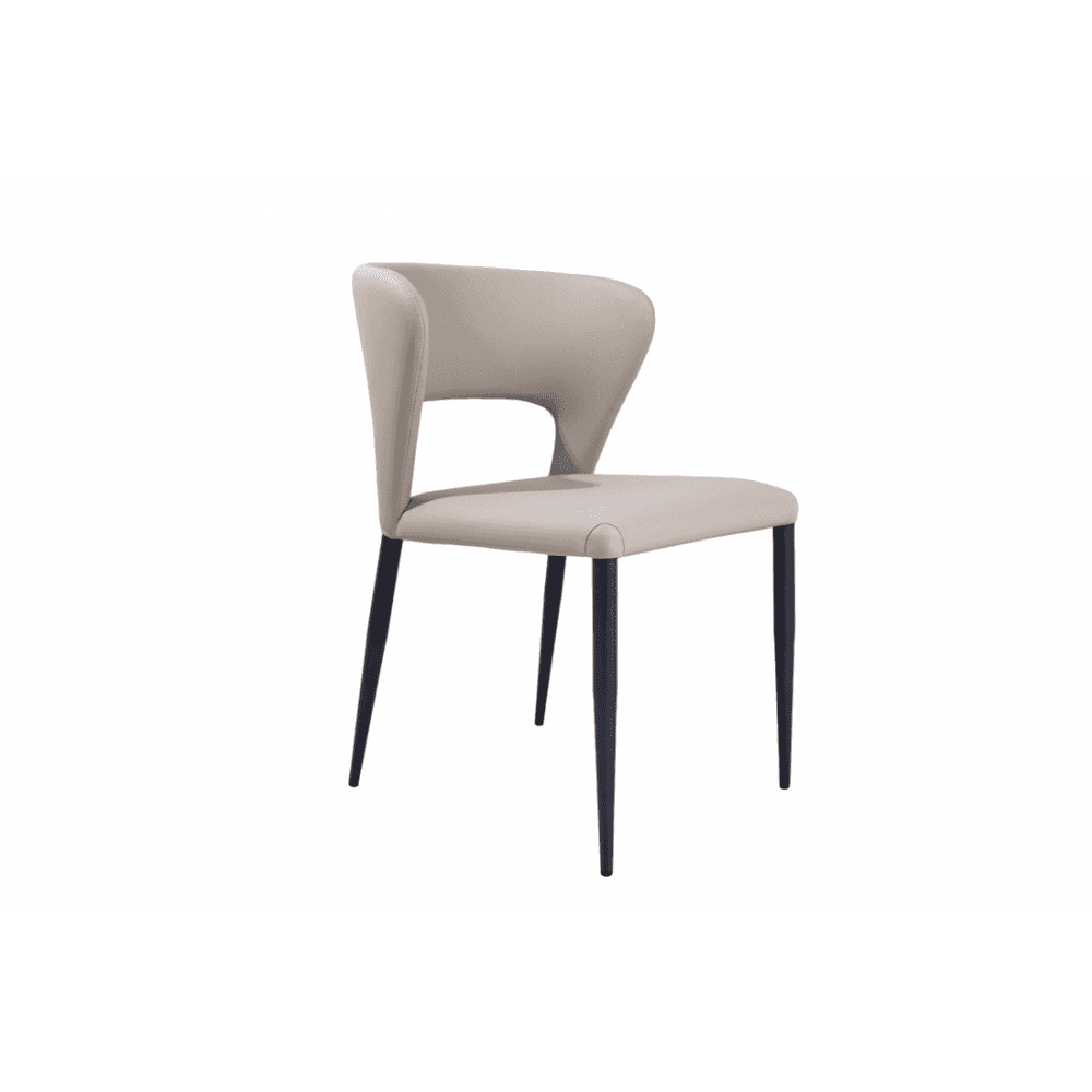 Pari II Dining Chairs Grey Fabric Seat Set of 2 by Tommy Franks