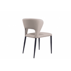 Pari II Dining Chairs Grey Fabric Seat Set of 2 by Tommy Franks