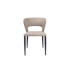 Pari II Dining Chairs Grey Fabric Seat Set of 2 by Tommy Franks