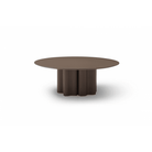 Moon Round Coffee Table Cocoa Wood by Tommy Franks