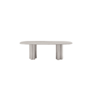 Moon Matte Beige Dining Table by Tommy Franks