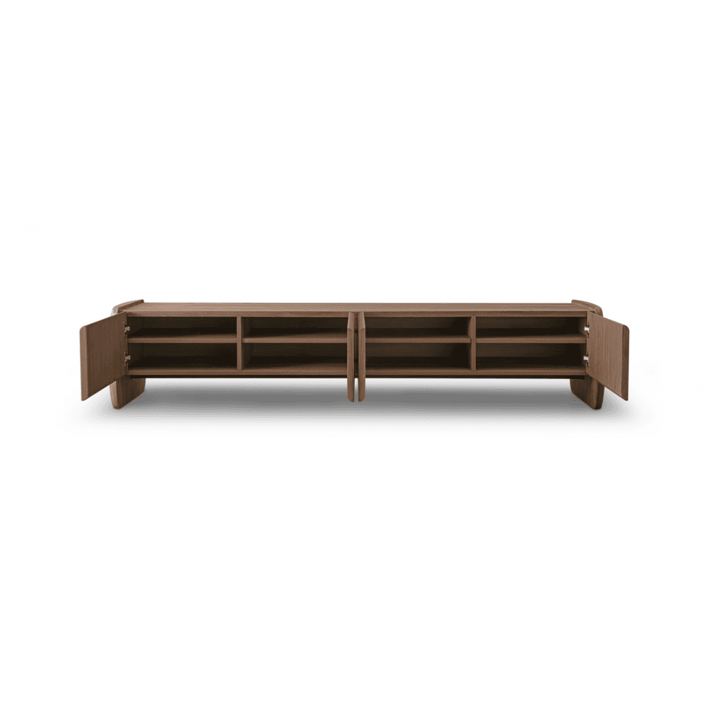 Underline Light Walnut TV Media Unit by Tommy Franks