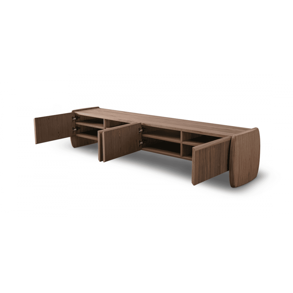 Underline Light Walnut TV Media Unit by Tommy Franks