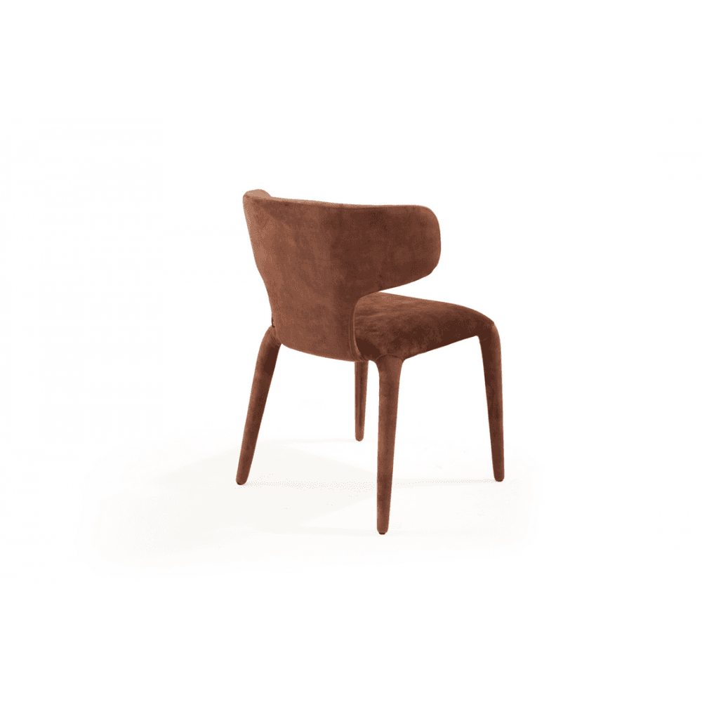 Sahara Dining Chairs Rust Fabric Seat Set of 2 by Tommy Franks