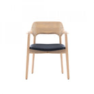 Siena Dining Chair Ash & Oak Wood Frame & Fabric Seat by Tommy Franks