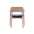 Siena Dining Chair Ash & Oak Wood Frame & Fabric Seat by Tommy Franks