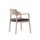 Siena Dining Chair Ash & Oak Wood Frame & Fabric Seat by Tommy Franks