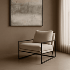 Newell Cream Lounge Chair by Tommy Franks