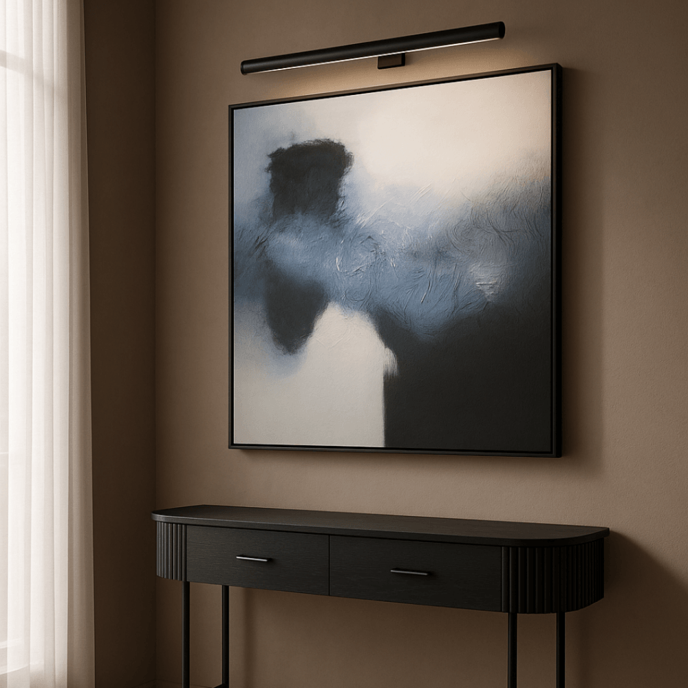 Lantine Black Oak Console Table by Tommy Franks