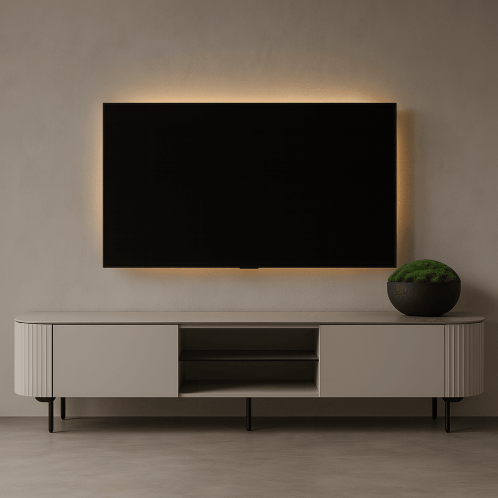 Lantine Matte Light Grey TV Unit by Tommy Franks