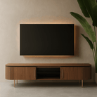 Lantine Walnut & Brass TV Unit by Tommy Franks