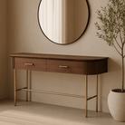 Lantine Walnut Console Table by Tommy Franks