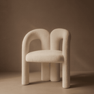 Mavis Polar Bouclé Dining Chair by Tommy Franks