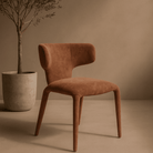 Sahara Dining Chairs Rust Fabric Seat Set of 2 by Tommy Franks