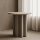Moon Side Table Matte Beige by Tommy Franks