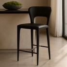 Pari I Mustang Black Bar Stool by Tommy Franks