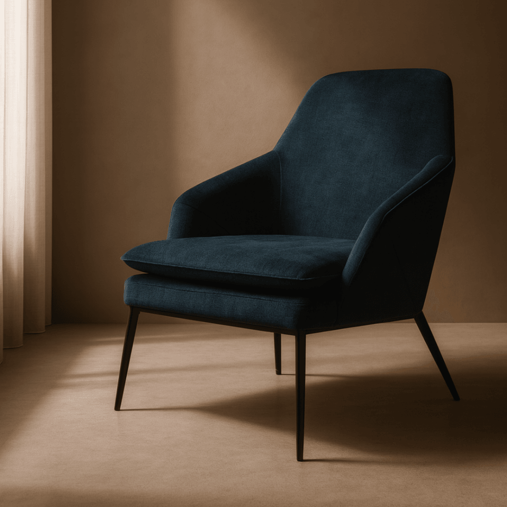 Stretti Deep Ocean Lounge Chair by Tommy Franks