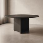 Trinity Dining Table Smoked Oak Wood Legs & Table Top by Tommy Franks