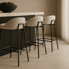 Tux Polar Bouclé Counter Stool by Tommy Franks