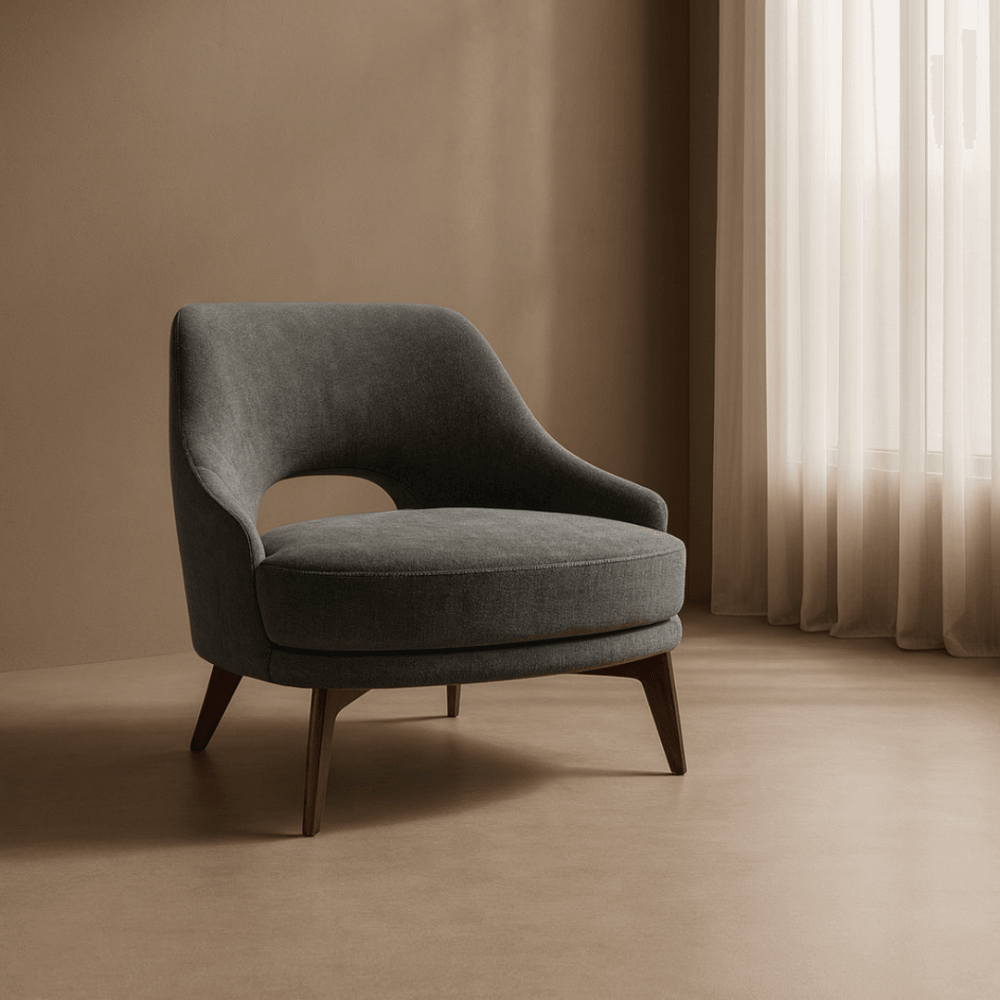 Verna Steel Lounge Chair by Tommy Franks