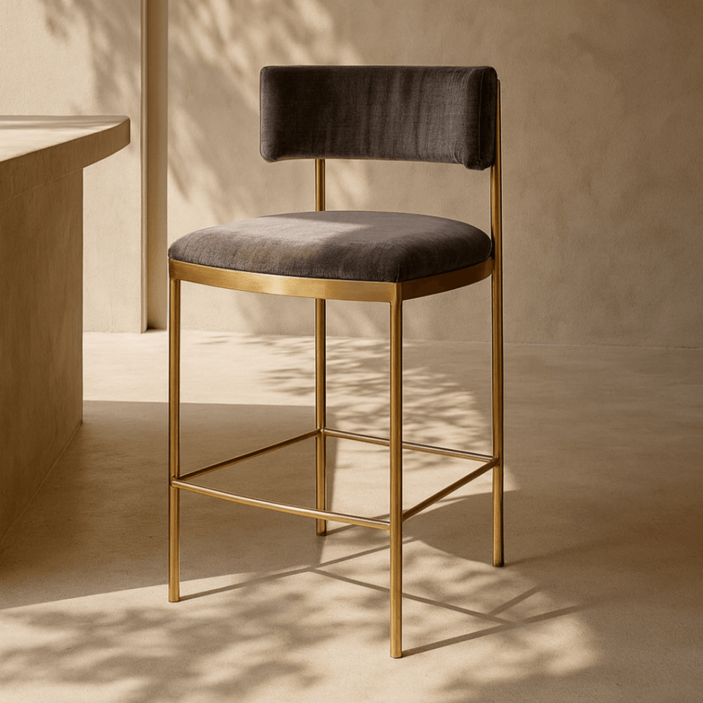 Envie II Dark Charcoal Counter Bar Stool by Tommy Franks